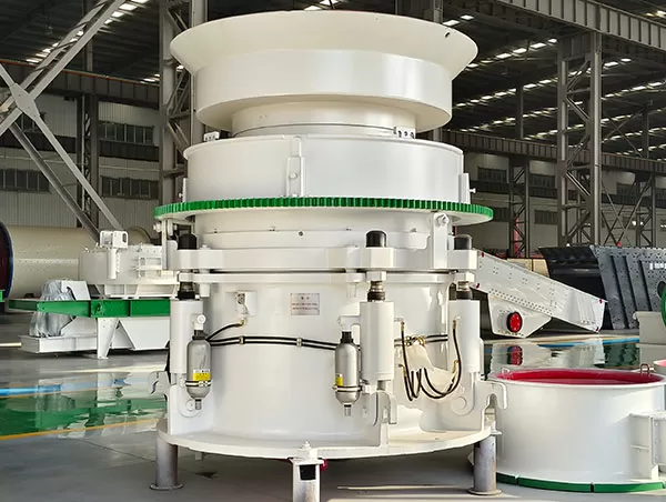 How to resolve a blockage in the oil circuit of a hydraulic cone crusher?