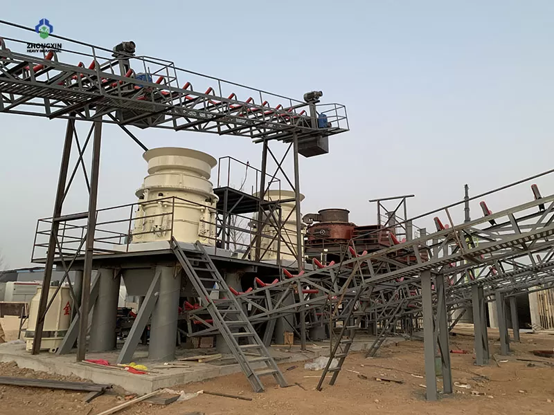300 TPH Heavy-Duty Mountain Stone Crushing Plant in Indonesia